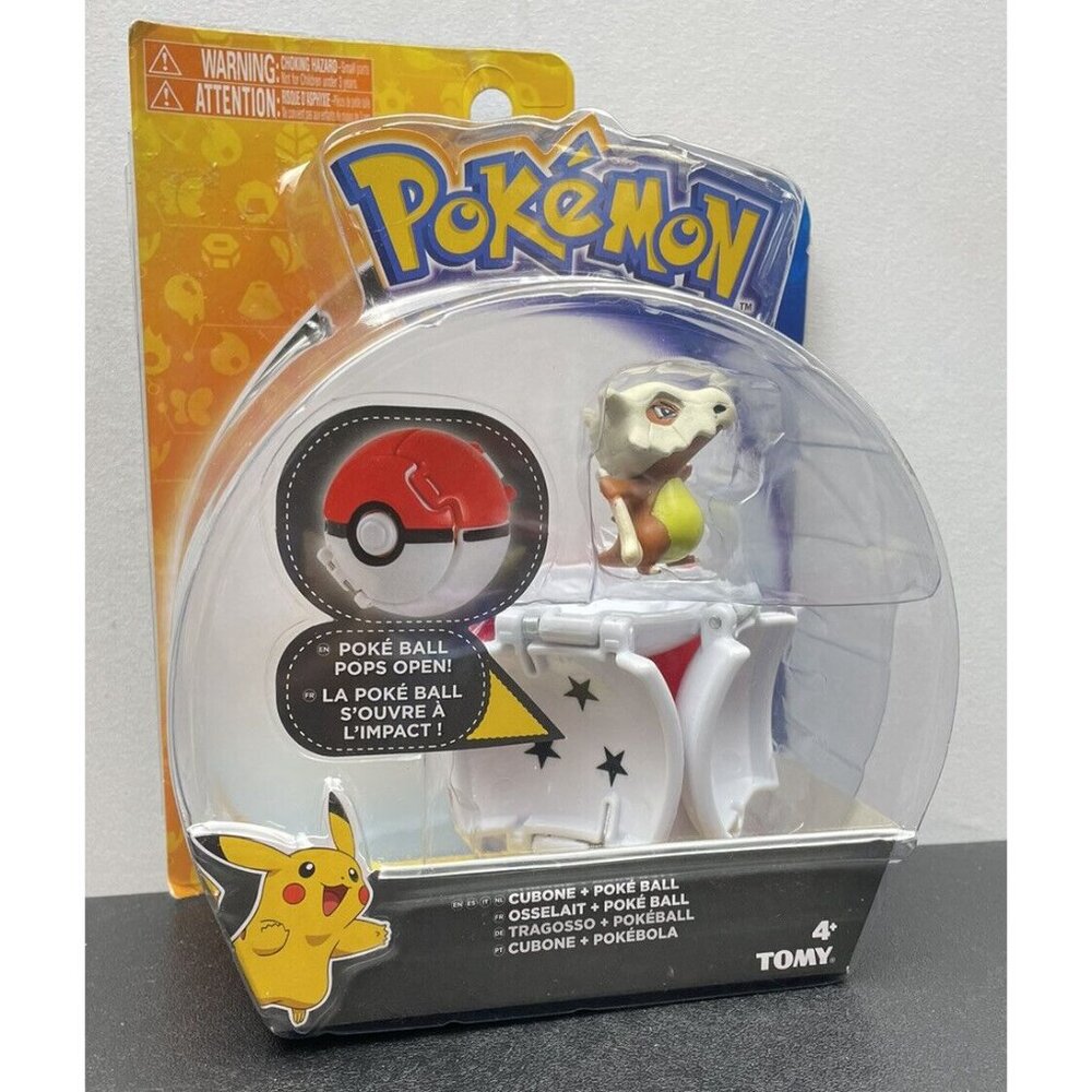 POKEMON Throw 'N' Pop Collectible Figure Cubone Poke Ball - Picture 3 of 5